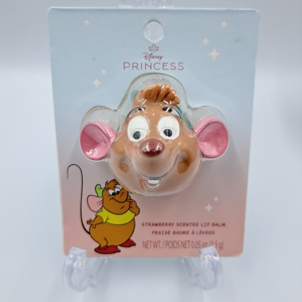 Disney Princess Cinderella Gus Gus Mouse Strawberry Lip Balm     z